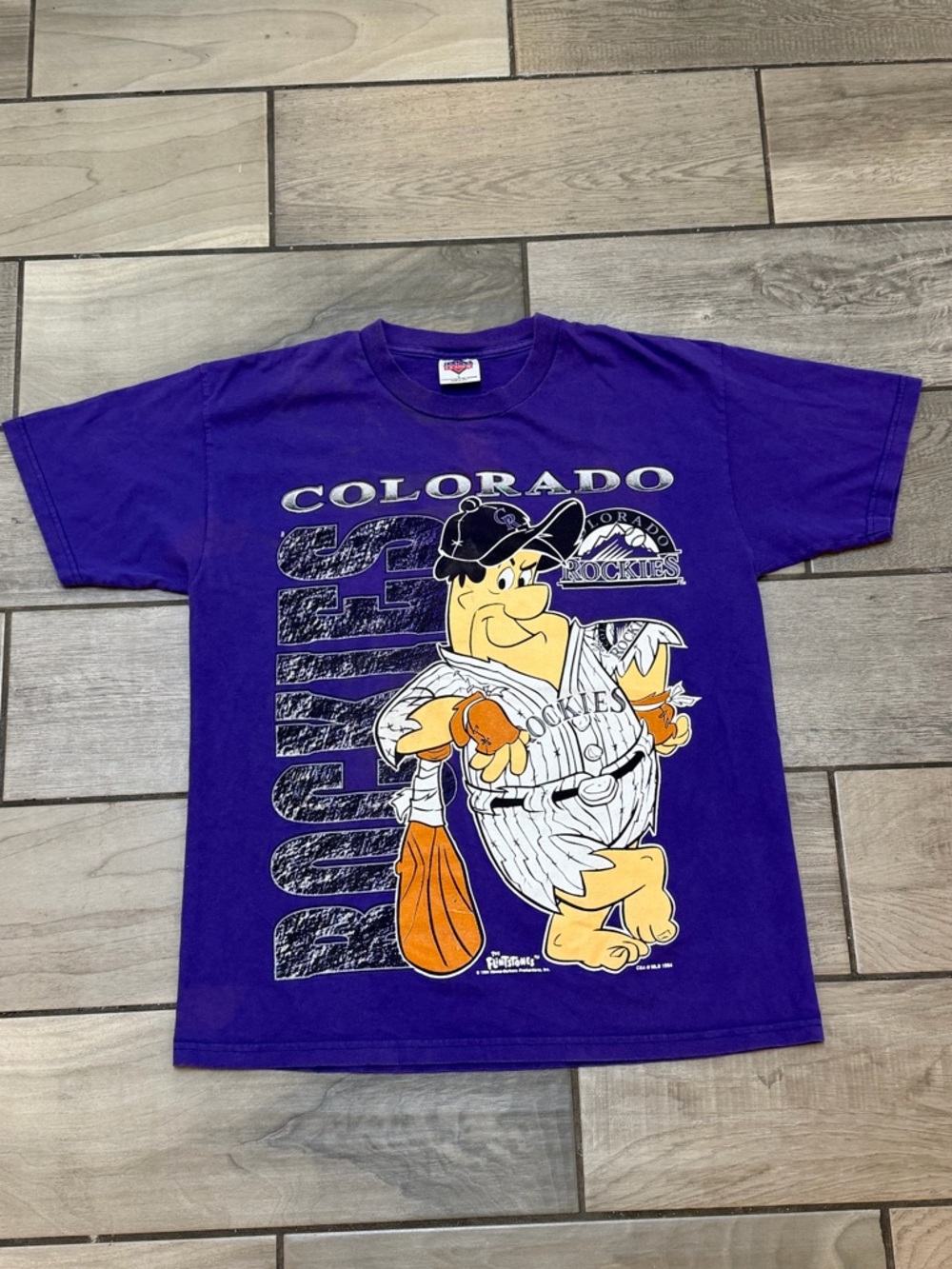 Vintage Colorado RockiesFlintstones” T-Shirt